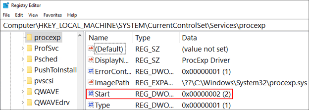 11 Target Driver Registry Settings