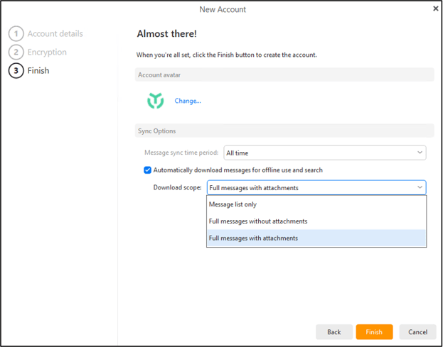 BEC 3 - eM client download scopes